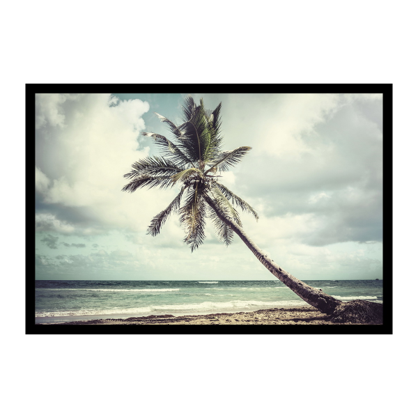 Bord de mer, Toile Encadrée
