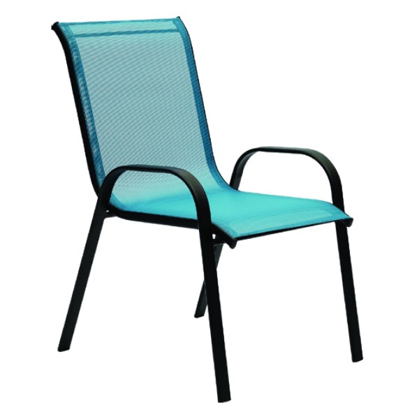Outdoor Stackable Textilene Chair - Aqua - Magasins Hart | Hart Stores