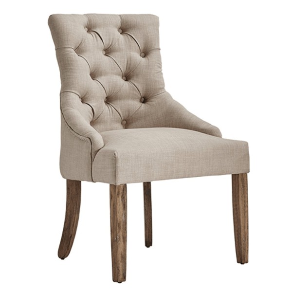 Deluxe Linen Accent Chair|Beige