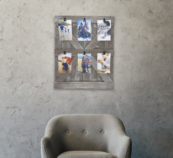 Barn Door Picture Clip Frame