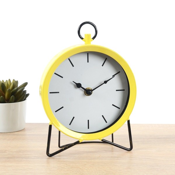 Horloge de table en métal