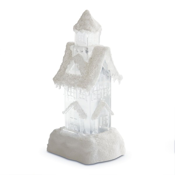 Maison de paillettes avec lumières LED
