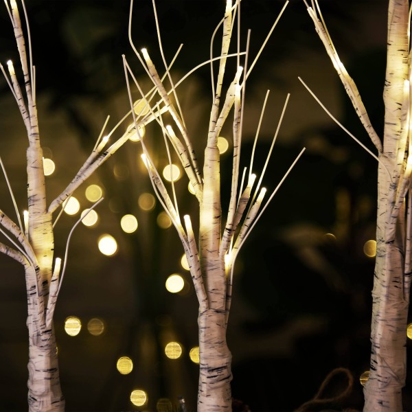 Arbres de bouleau DEL