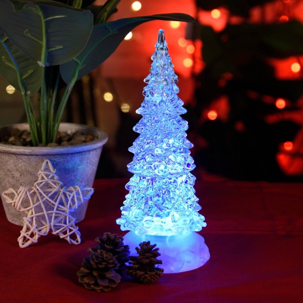 Arbre à paillettes DEL | 21,5 cm
