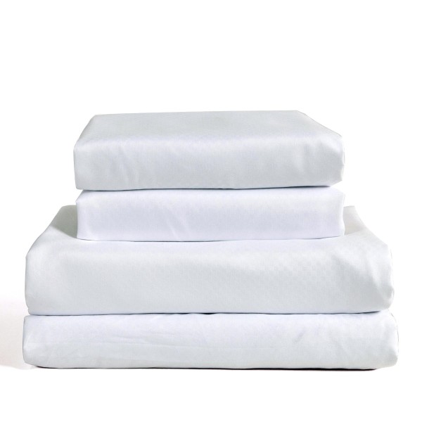 Lauren Taylor | Back To Basics - Dobby Microfiber Sheet Set - Check Pattern