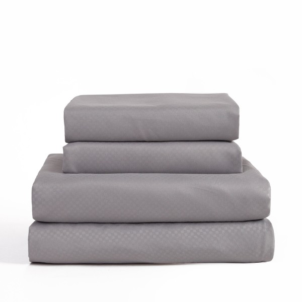 Lauren Taylor | Back To Basics - Dobby Microfiber Sheet Set - Check Pattern