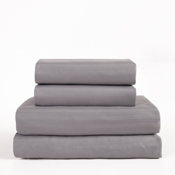 Lauren Taylor | Back To Basics - Ensemble de draps en microfibre à motifs dobby