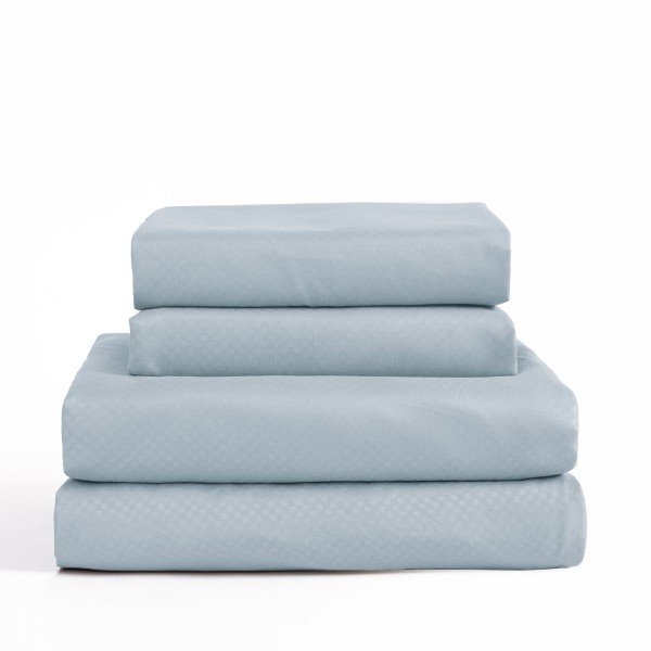Lauren Taylor | Back To Basics - Dobby Microfiber Sheet Set - Check Pattern