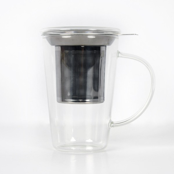 Glass Mug 450ml W/Tea Infuser