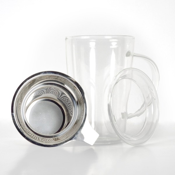 Glass Mug 450ml W/Tea Infuser
