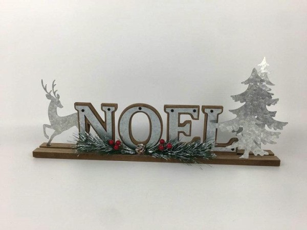 Xmas Noel Table Plaque Deer Tree - Magasins Hart | Hart Stores