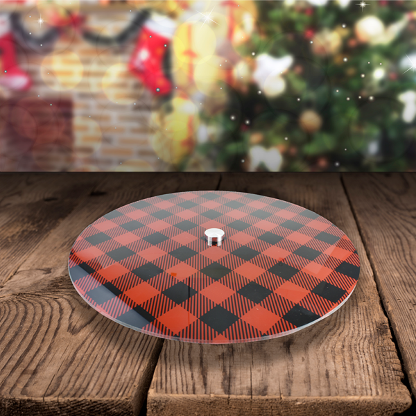 Lazy Susan | Assiette en verre imprimé Buffalo