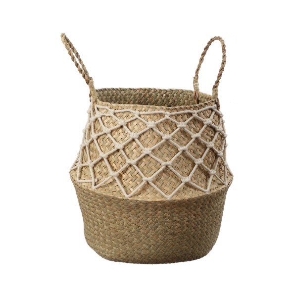 Seagrass Basket with Jute