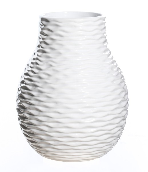 Vase ondulé texturé
