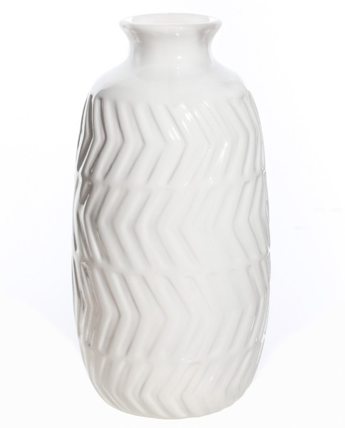 Vase texturé à chevrons