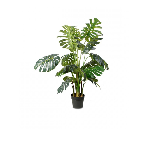 Plante artificielle philo fendue en pot | 125 cm (49