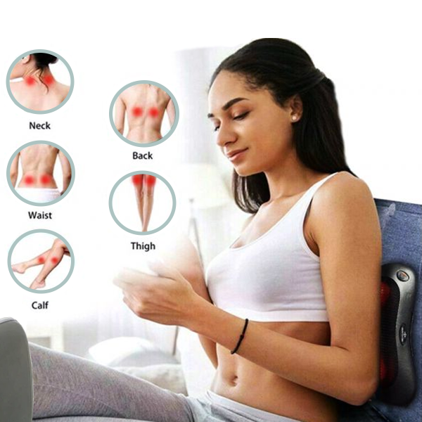 Masseur d'oreiller avec chaleur pour les épaules, le cou et le dos
