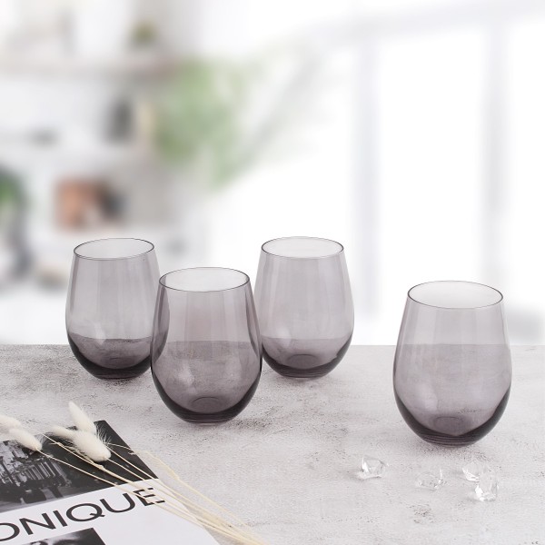 Lola | Set of 4 Stemless Wine Glasses | 19 oz. (561 mL)