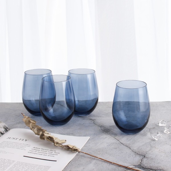 Lola | Set of 4 Stemless Wine Glasses | 19 oz. (561 mL)