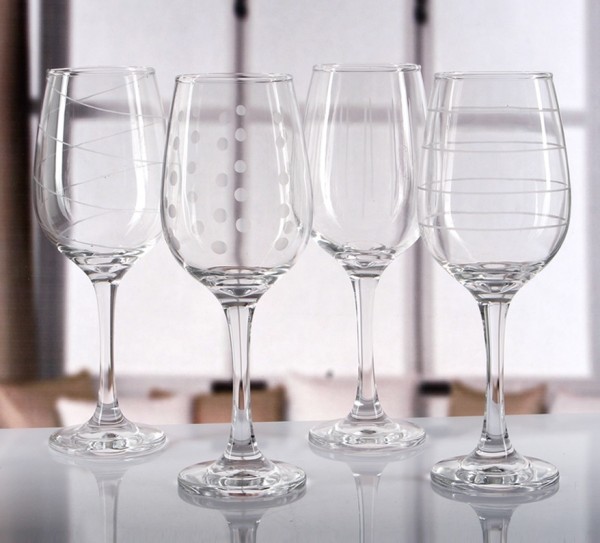 Goblet Wine Glasses - Set of 4