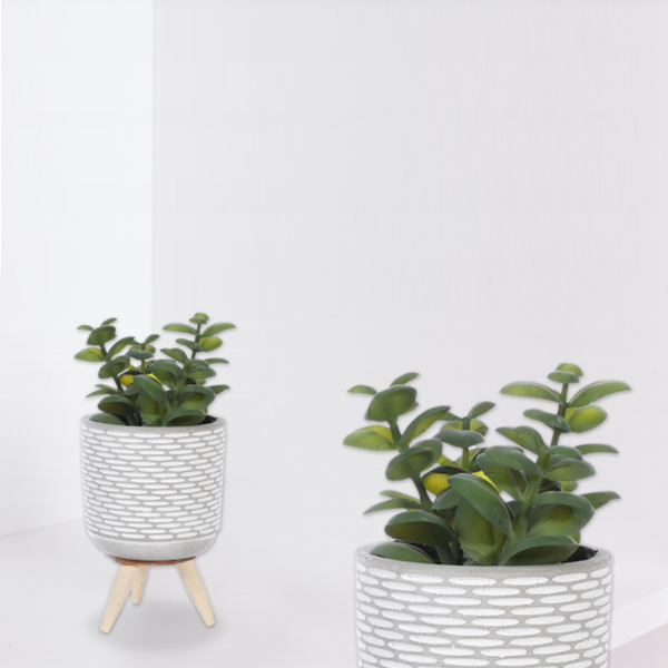 Artifical Plant 3 Wood Legs
