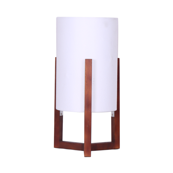 Table Lamp On Wood Base 20x20x34
