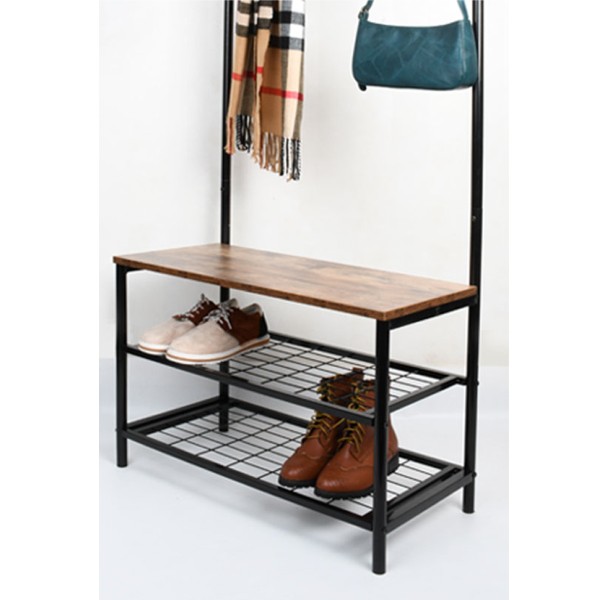 Hall Tree Bench And Hooks