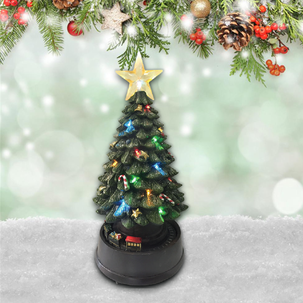 Xmas Musical Tree & Train 16*16*32.5