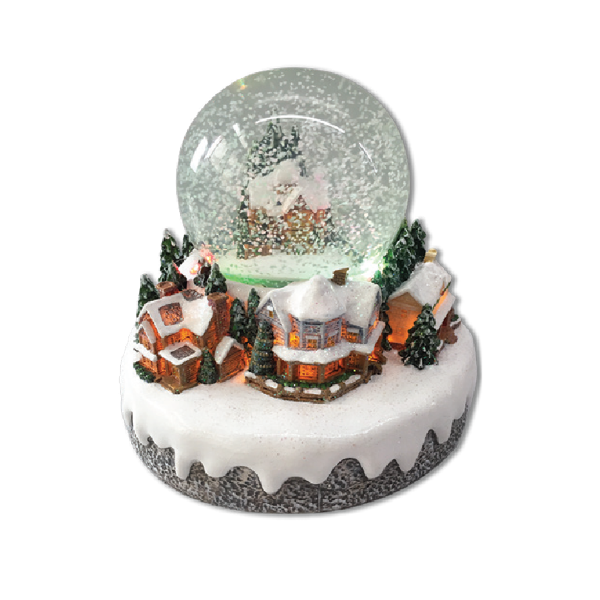 Xmas Musical Village - Tree Turning & River 17.5*14*19