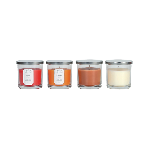 1 Wick Candle W/cover-fall Fragrances 10.5*10.2