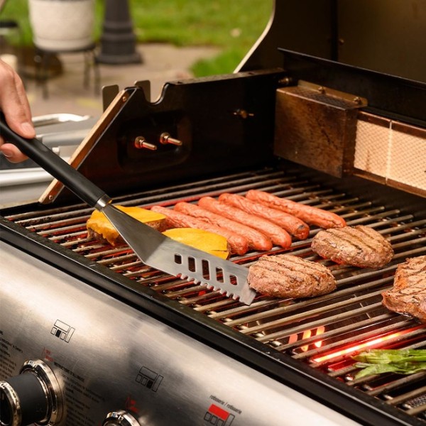 Ensemble d'outils de barbecue en acier inoxydable 3 pièces
