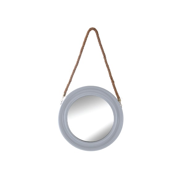 Round Mirror Rope 40x40x4 Black