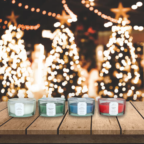 2 Wick Candle Xmas Fragrances 10.7*6
