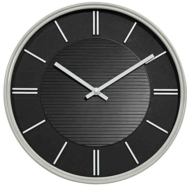 CLOCK GREY 33 CM