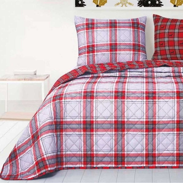 Quilt 2Pc Twin Brahm Reversible Asst