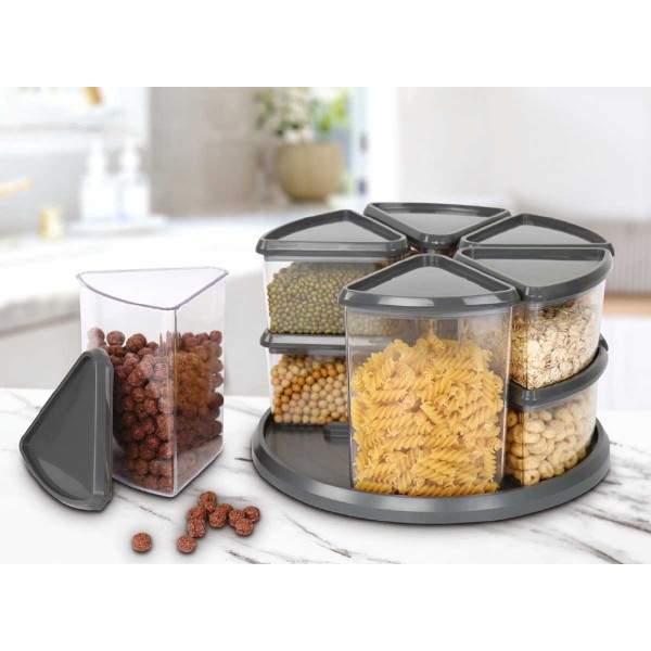 9Pcs 360Ø Rotating Containers
