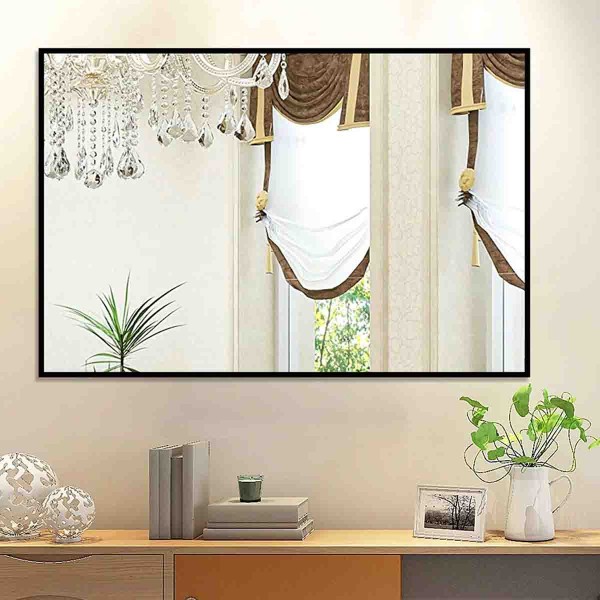 Lauren Taylor -ALUMINUM FRAME MIRROR SQUARE 80X80 BLACK