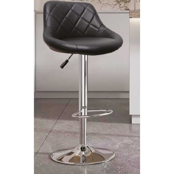 BAR STOOL BLACK 530X500X900-1000MM