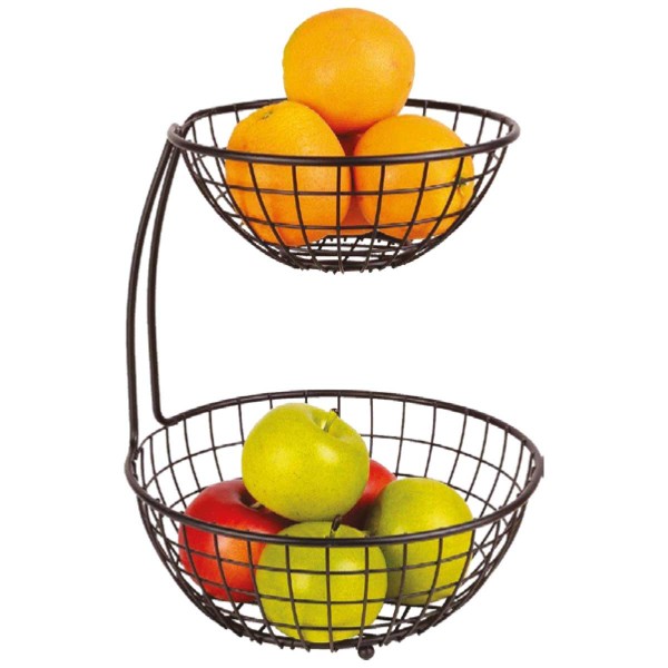 Wire Fruit Basket D27.5*13.5Cm Black