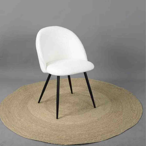 Chaise de salle à manger avec pieds en métal