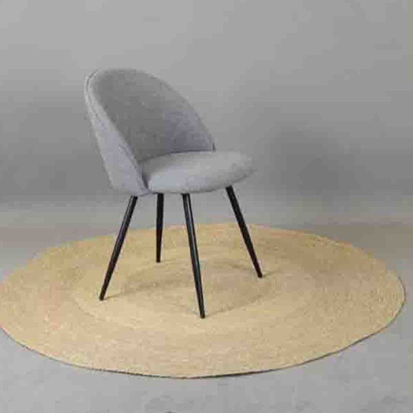 Chaise de salle à manger avec pieds en métal