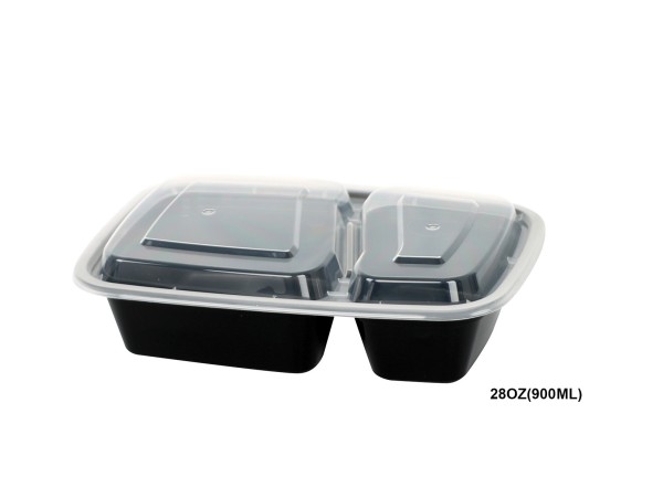 10PK COMPARTMENT 28OZ(900ML)MICROWAVEABL