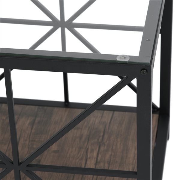 Atelier du Nord | Shape - Table d'appoint carrée industrielle