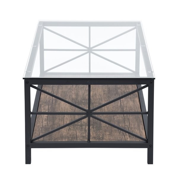 Atelier du Nord | Grain - Table basse en verre transparent