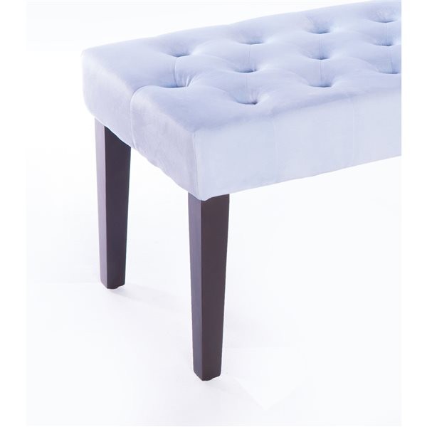 Tufted Modern Indoor Bench | White