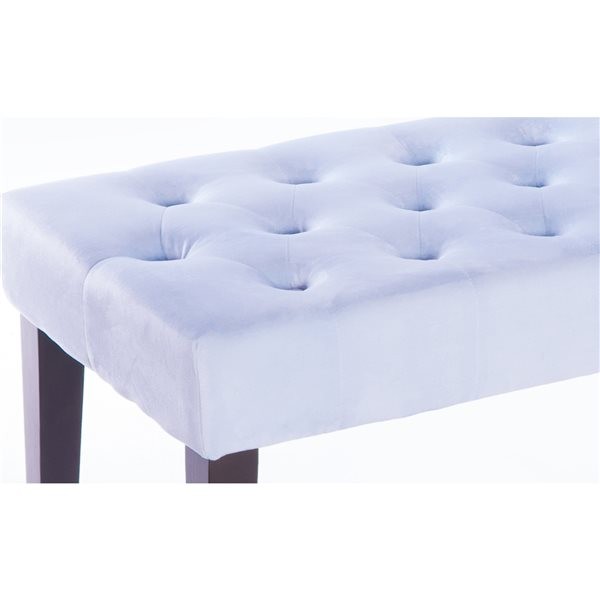 Tufted Modern Indoor Bench | White