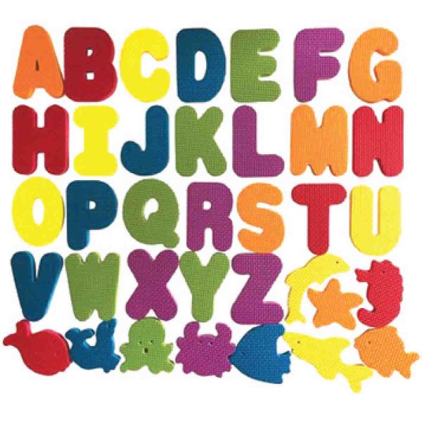 36 pièces Lettres et formes pour baignoire