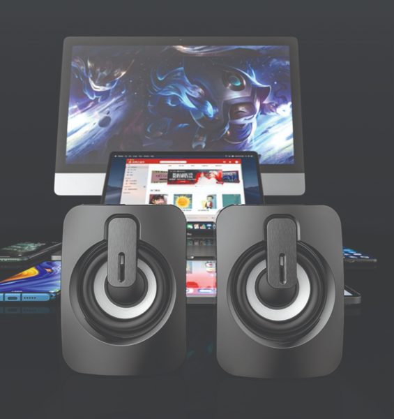 Pair Of Gaming Speakers Fancy Light