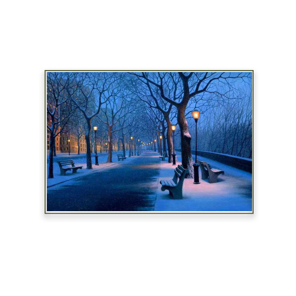1Xmas Canvas 40x60 Fiber Optic Scenic