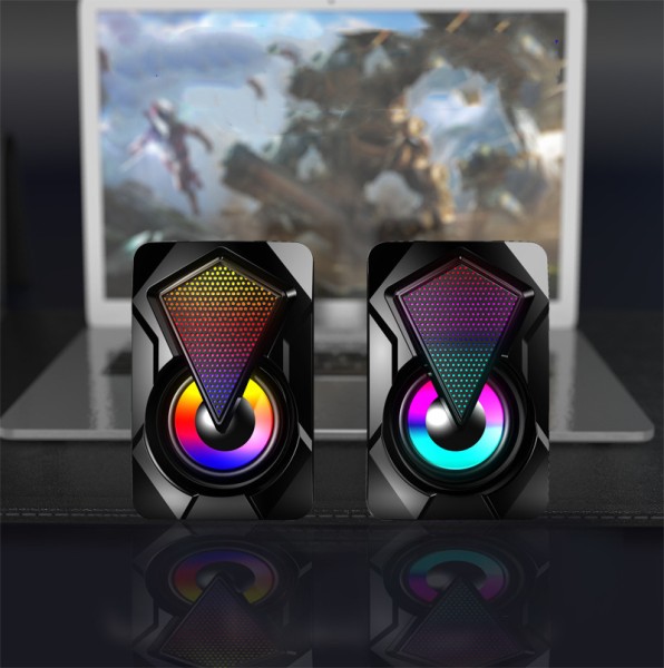 Haut-parleur RGB à effet de lumière colorée